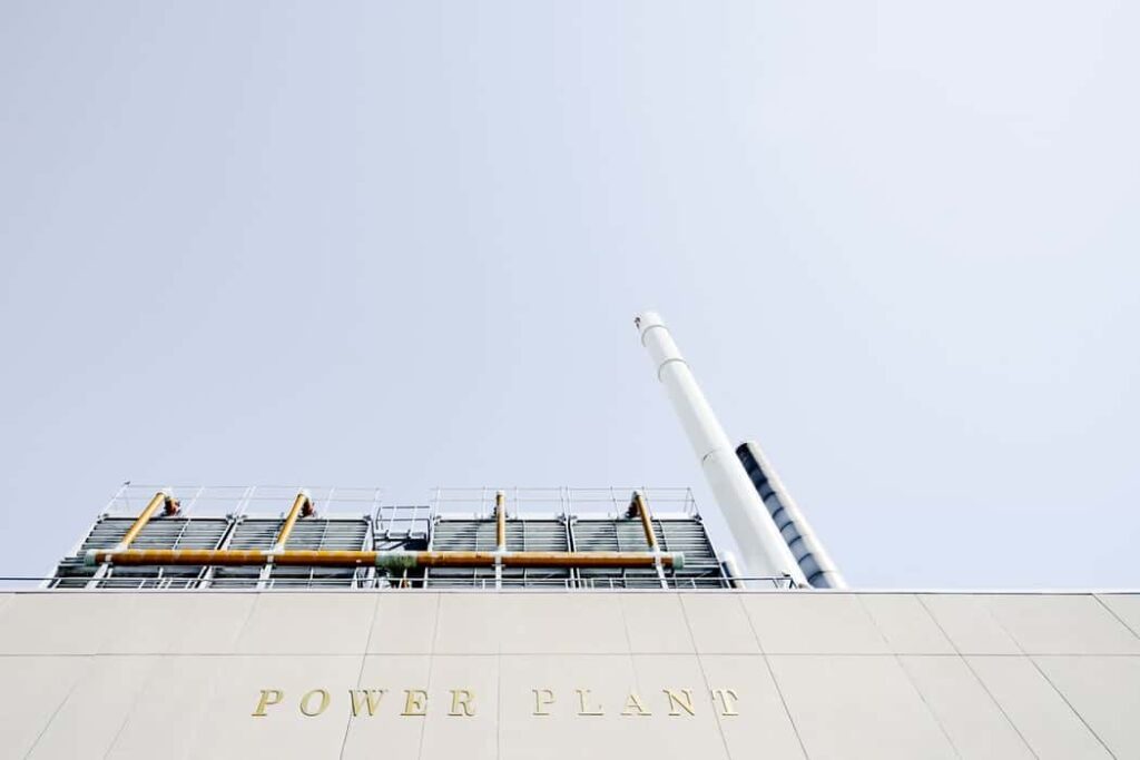 The roof of a power plant representing changes in energy supply and demand predicted by Petrotech in Houston, TX. These predictions of energy trends is for the year 2019