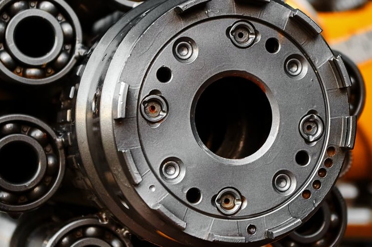 Industrial bearing assembly on rotating machinery